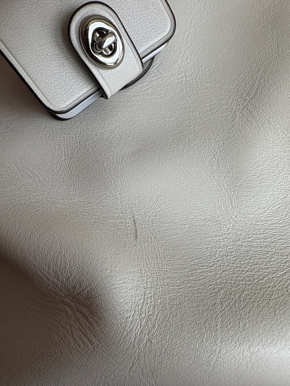 Peanuts Coach Women's Leather Tote Bag in Chalk with Woodstock - Picture 3 of 8